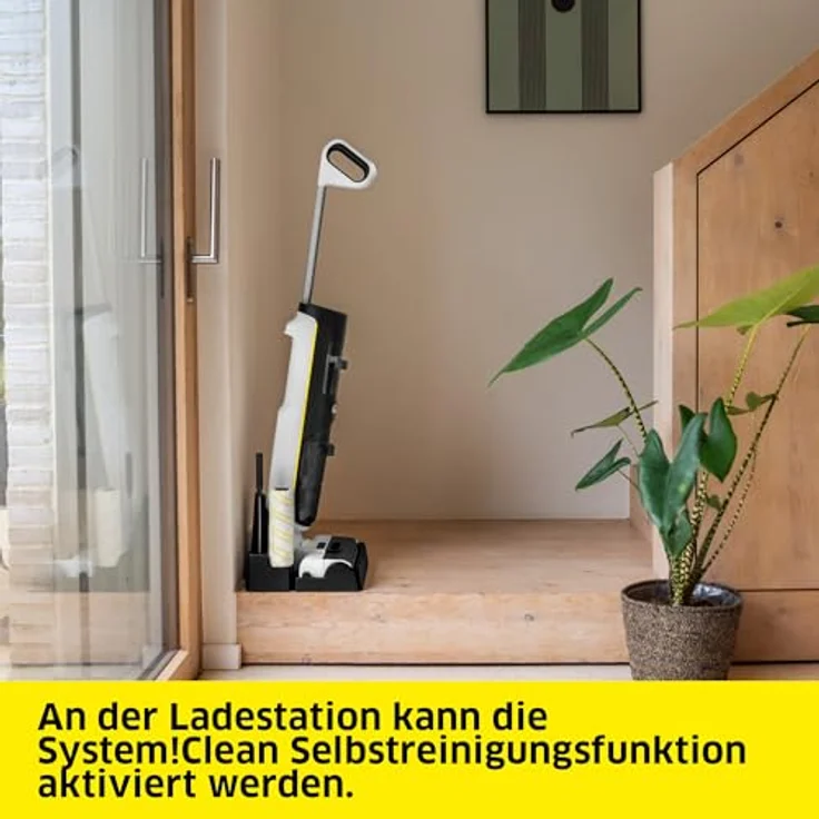 Kärcher FCV 4 Dry Extra, selbstreinigender Saugwischer mit 3-in-1-Funktion, Kantenreinigung, 45 Min Akkulaufzeit, Hygienic!Spin Technologie – Bild 7