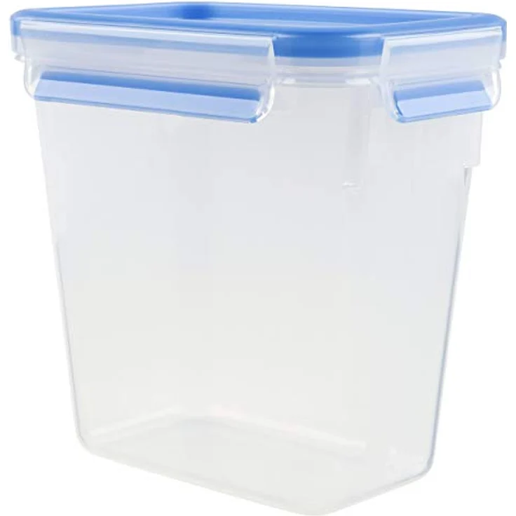 Emsa 508543 Rechteckige Frischhaltedose mit Deckel, 1.6 Liter, Transparent-Blau, Clip & Close – Bild 2