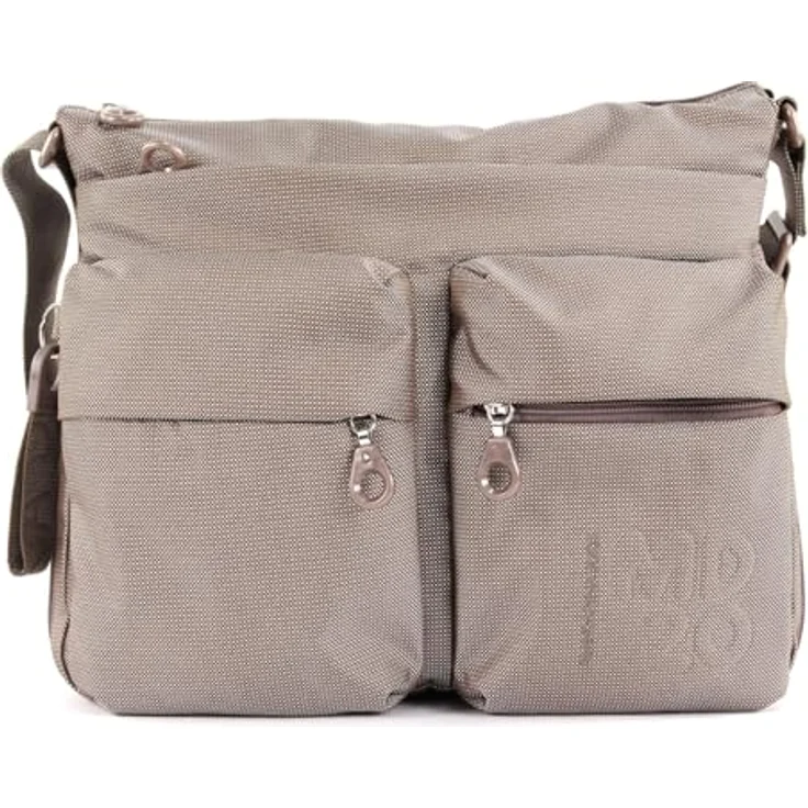 Mandarina Duck MD20 QMTX6 Umhängetasche, geräumig für A4-Unterlagen, Braun – Bild 1