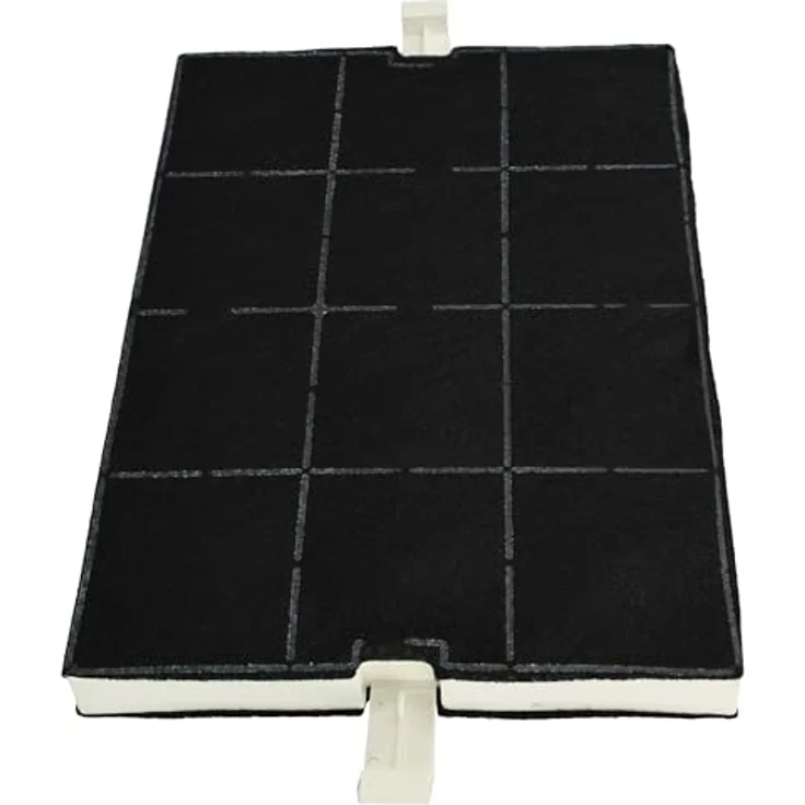 vhbw 4x Aktivkohlefilter kompatibel mit Gaggenau AI200, AH600990, AH600790, AH600190, AA001010 Dunstabzugshaube - 36,7 x 20,0 x 2,4 cm, schwarz & weiß – Bild 3