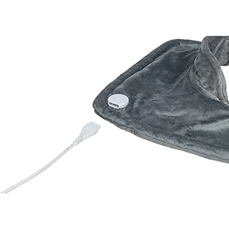 ProfiCare PC-SNH 3097 Schulter-/Nacken-Heizkissen, Langanhaltende und wohltuende Wärme, ideale Alternative zum Heizkissen extra weiche Oberfläche, 3 Temperaturstufen einstellbar, Grau, 52 x 50 cm – Bild 4