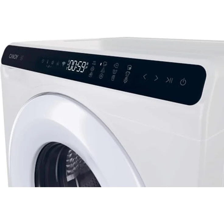 Candy CW50-BP12307WU-S, kompakte Frontlader-Waschmaschine, 5 kg, Energieeffizienzklasse A, 1200 U/min, Startzeitvorwahl, Kindersicherung – Bild 4