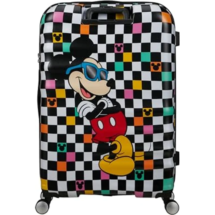 American Tourister Wavebreaker Disney FL - Spinner L, Koffer, 77 cm, 96 L, Mehrfarbig (Mickey Check) - Robuster ABS-Koffer mit TSA-Schloss, recycelter Rpet-Innenausstattung – Bild 4