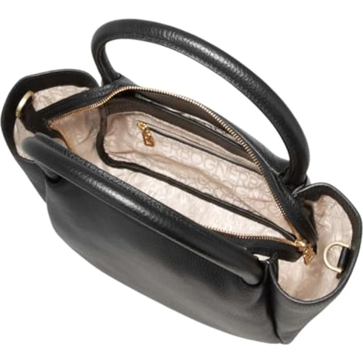 Bogner Wallis Raja Schultertasche, 100% Leder, schwarz, 27 cm x 11 cm x 23 cm – Bild 4