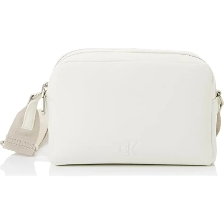 Calvin Klein Ultralight Umhängetasche, 20 cm, lily white, 100% Polyurethan, kompakte Größe 20x8x13.5 cm