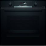 Bosch HBG4790B0, Serie | 6, Einbau-Backofen 71L, 3D-Heißluft, pyrolytische Selbstreinigungsfunktion, Schwarz