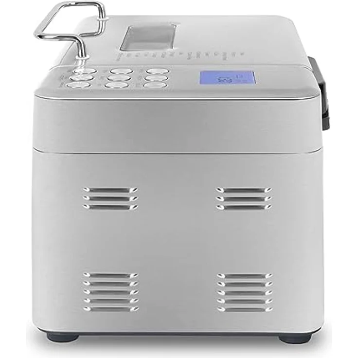 H.Koenig BAKE440 Brotmaschine, 15 Programme, 3 Brotgrößen, bis zu 1 kg Brot, Startvorwahl/Warmhaltefunktion, Müsli-Spender, abnehmbarer Behälter, antihaftbeschichtet, LCD-Display, 600 W – Bild 3