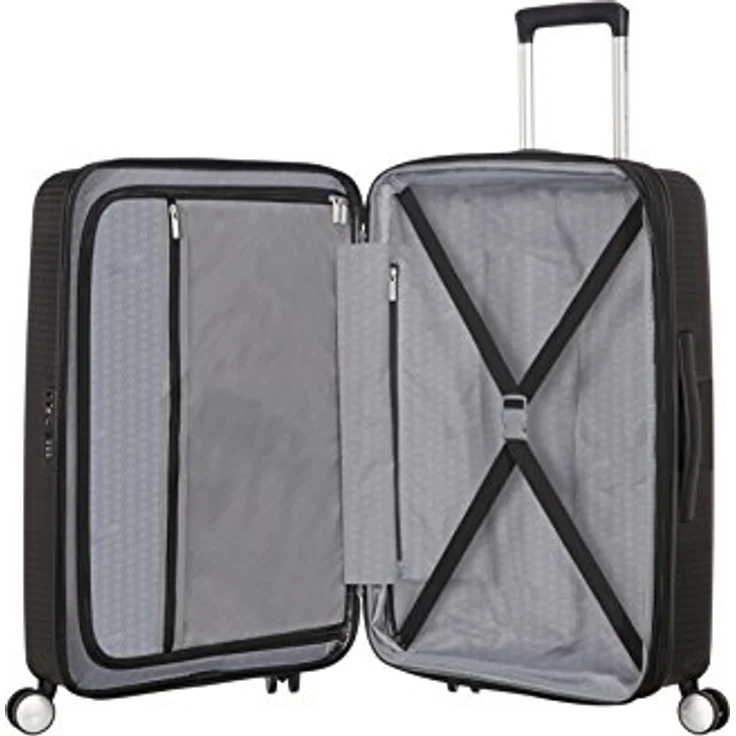American Tourister Soundbox - Spinner L Erweiterbar Koffer, 77 cm, 110 L, Schwarz (Bass Black) – Bild 2