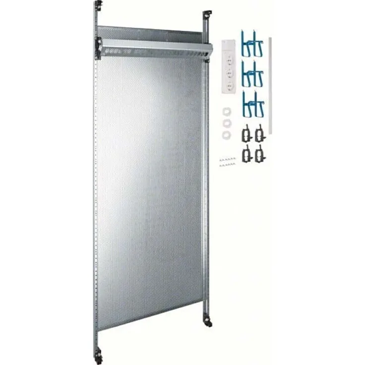 Hager MM-Komplettfeld UF52NW, Multimedia Lösung mit 24 Ports, vormontiert und werkzeuglos montierbar