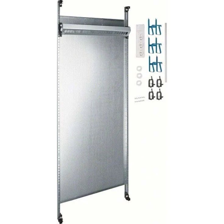 Hager MM-Komplettfeld UF52NW, Multimedia Lösung mit 24 Ports, vormontiert und werkzeuglos montierbar