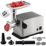 ProfiCook Fleischwolf PC-FW 1272, mit 3 Lochscheiben, Vor- und Rücklauffunktion, Edelstahlgehäuse