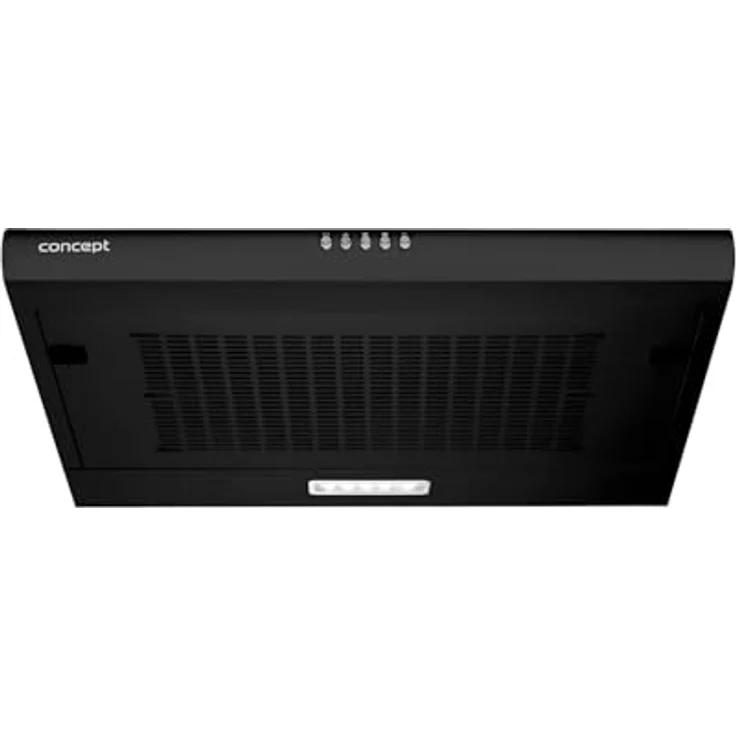 Concept OPP1360 Unterbauhaube 60cm | Energieeffiziente Dunstabzugshaube mit LED-Beleuchtung | 3 Leistungsstufen | Abluft- oder Umluftbetrieb | Leise & Kompakt (Schwarz) – Bild 5