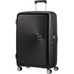 American Tourister Soundbox - Spinner L Erweiterbar Koffer, 77 cm, 110 L, Schwarz (Bass Black)
