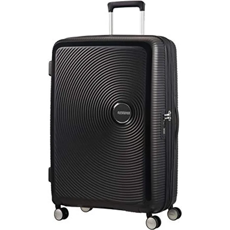 American Tourister Soundbox - Spinner L Erweiterbar Koffer, 77 cm, 110 L, Schwarz (Bass Black)