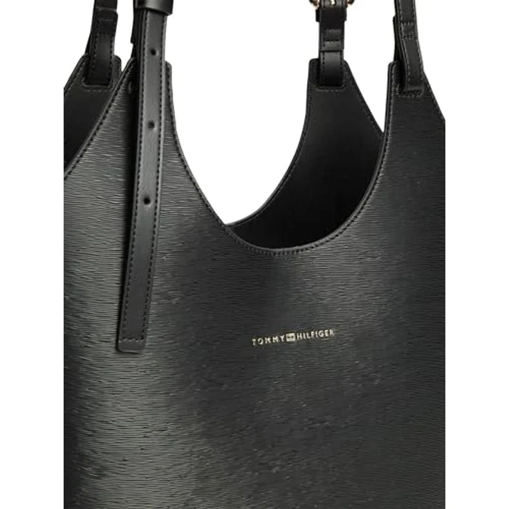 Tommy Hilfiger TH Modern Shopper Tasche, schwarz, 36 cm x 12 cm x 40 cm, 100% Polyurethan – Bild 3