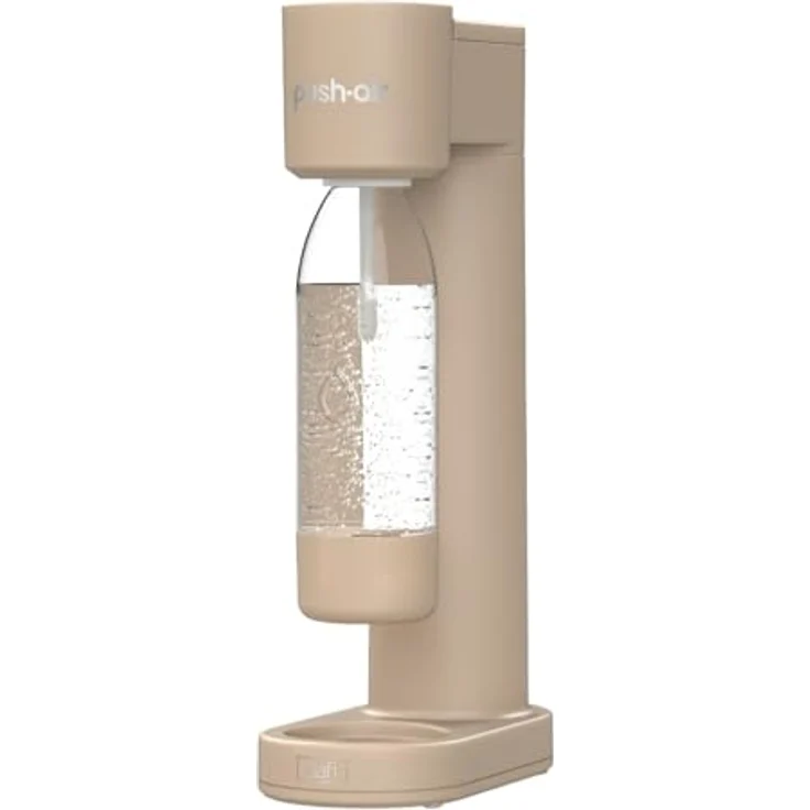 Dafi PushAir Saturator, Wassersprudler mit CO2-Kartusche und 0,7l Cappuccino-Flasche, individuell einstellbare Kohlensäuremenge – Bild 7