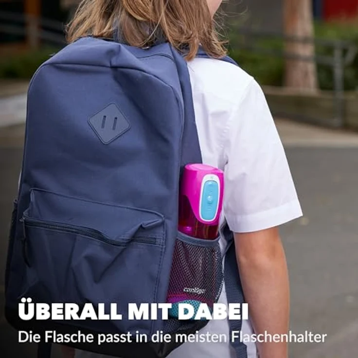 Contigo Trinkflasche Swish Autoseal große BPA-freie Kunststoff Wasserflasche, auslaufsicher, für Sport, Fahrrad, Joggen, Wandern, 500 ml, Magenta – Bild 5