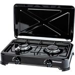 Ravanson K-02TB Black Countertop Gas Kochfeld mit 2 Zonen