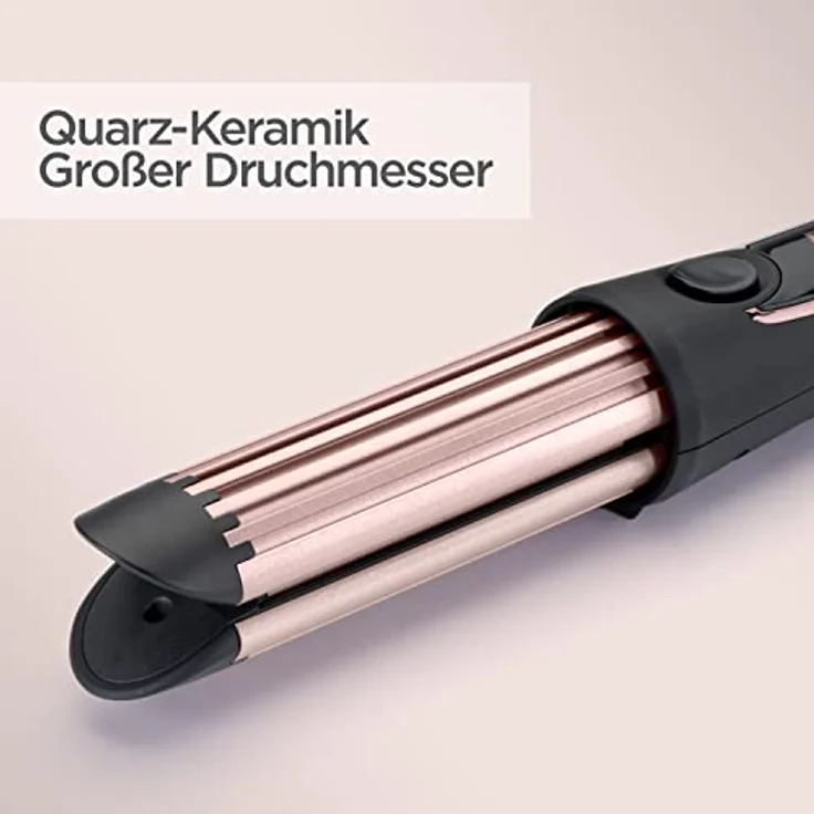 BaByliss Curl Luxe Styler C112E Quartz-Keramik, 36 mm für große Engelslocken, schwarz-roségold – Bild 2