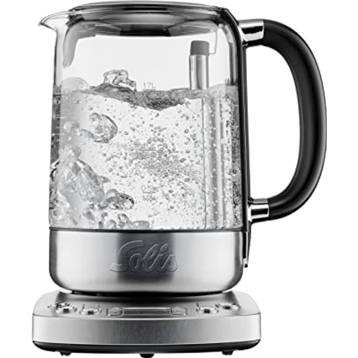 Solis Tea Kettle Automatic (Type 5518) Tee- und Wasserkocher mit integr. Teesieb, Silber – Bild 2