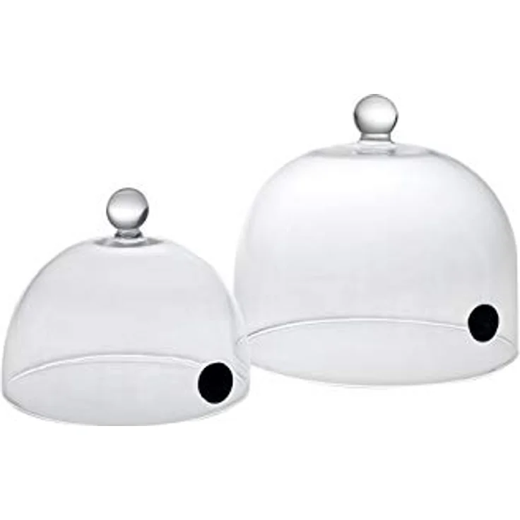 Lacor 61813 Magic Glocke zum Schutz von Lebensmitteln, Borosilikatglas, Ø 12,5 x 7,5 cm, mikrowellen- und backofenfest – Bild 3