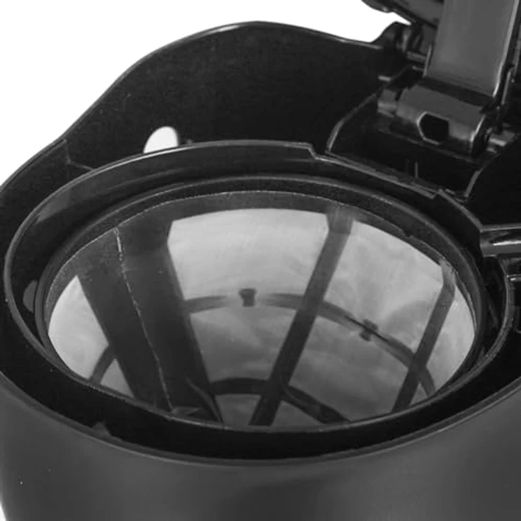 Emerio Filterkaffeemaschine, kompakt für 3-6 Tassen, mattschwarz, mit Warmhaltefunktion und Dauerfilter – Bild 3