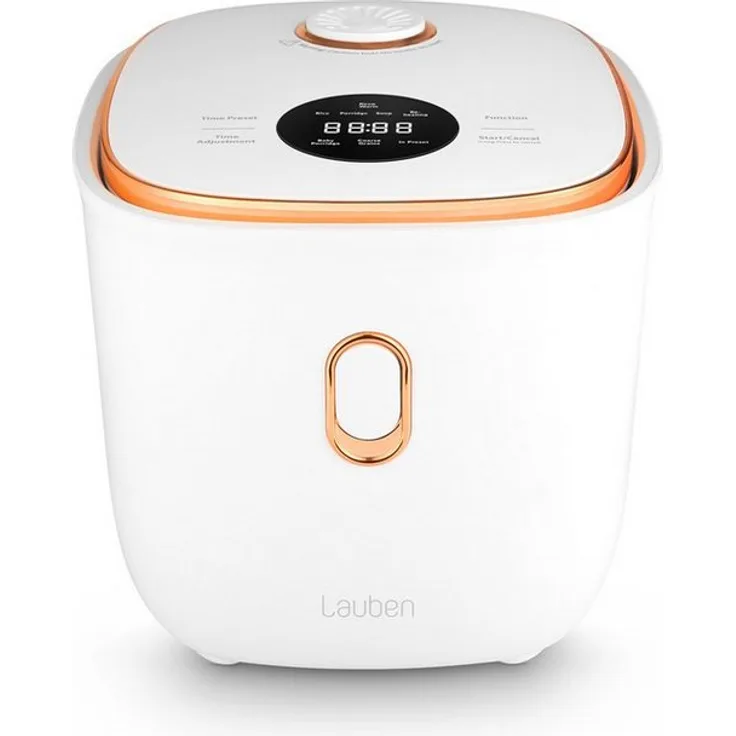 Lauben Multifunction Rice Cooker 1200WR Rose Gold Edition - Intuitiver Touchscreen, 6 Programme, Keep-Warm-Funktion