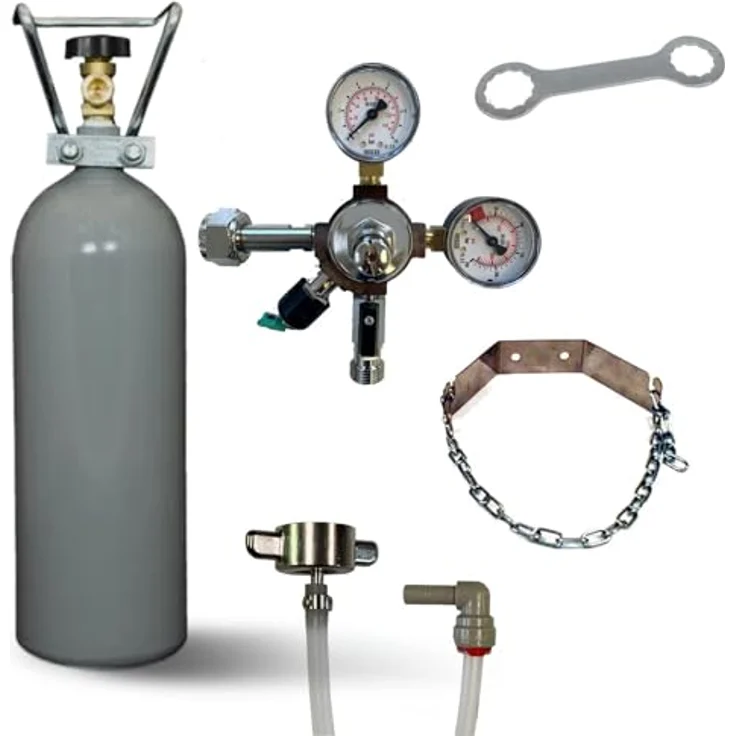 Zubehörset zur Umrüstung von Quooker Cube auf große CO2-Flaschen Umbauset mit 2 kg CO2-Flasche – Bild 1