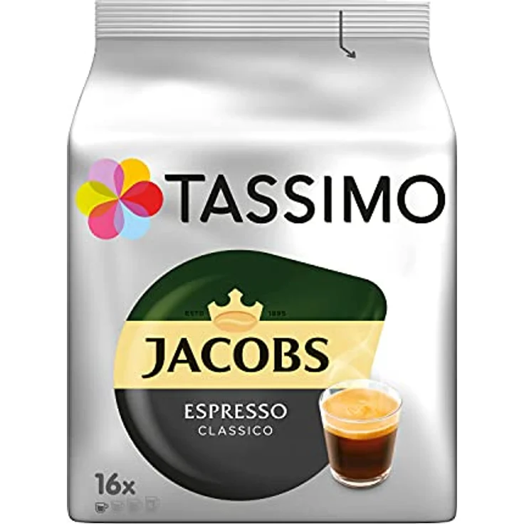 Tassimo Jacobs Espresso Classico, Kaffee, Kaffeekapsel, gemahlener Röstkaffee, 5 x 16 T-Discs – Bild 2