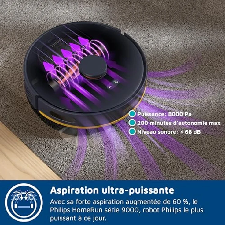 Philips 2000 Series, Staubsauger Roboter mit doppelter Saugleistung, nass und trocken, Blau – Bild 8