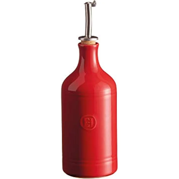 Emile Henry Öl-oder Essigspender, Keramik, Rot, 7.5 cm – Bild 2