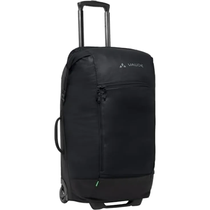 Vaude CityTravel, Koffer Schwarz, moderner Reisetrolley 60 l mit flexibler Packlösung und nachhaltigem Material