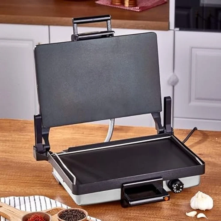 silex 610 15004 Kontaktgrill, 34 x 22 cm, Antihaftbeschichtete Grillplatte, 2000 Watt – Bild 6