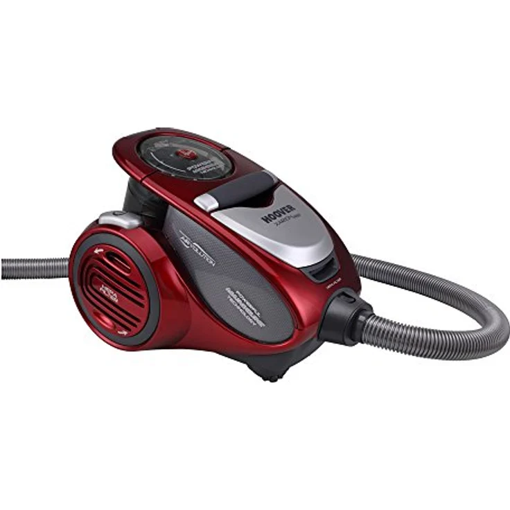 Hoover XP 25 XARION PRO XP81 XP25 ALLERGY CARE Bodenstaubsauger beutellos, 1.5 liters, Rot-Grau – Bild 2