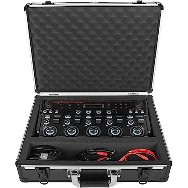 Analog Cases Unison Case für Boss RC-505 MK2, robuster Hartschalenkoffer mit Schaumstoffpolsterung, schwarz – Bild 6