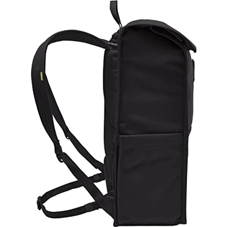 VAUDE Coreway Rolltop 20, Freizeitrucksack mit 15,6 Zoll Laptopfach, gepolsterten Schulterriemen, Schwarz – Bild 3
