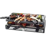 Silva Homeline PK-R 088 Raclette-Grill, 8 Pfännchen, 1400 Watt, schwarz