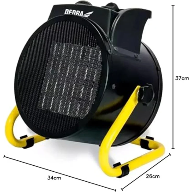 Dedra Elektrischer Heizlüfter PTC 5.0kW, Schwarz – Bild 11