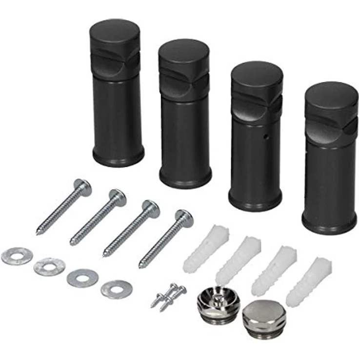 LuxeBath Badheizkörper 600 x 1800 mm, Anthrazit, gebogen mit Seitenanschluss und hoher Wärmeleistung (951 Watt) – Bild 5