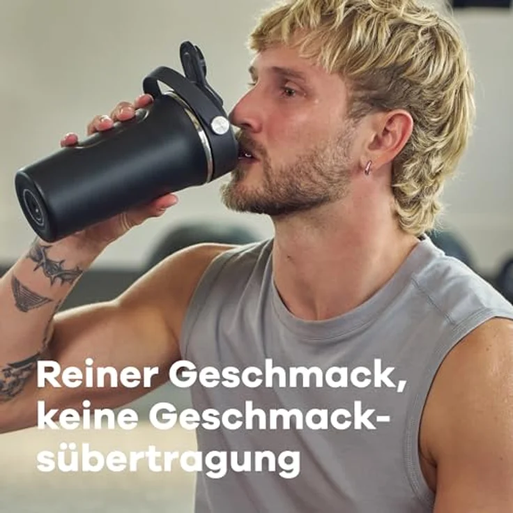 Hydro Flask Insulated Shaker Bottle 709 ml (24 oz) - Isolierte Flasche für Proteinshakes und Nahrungsergänzungen, Goji – Bild 5