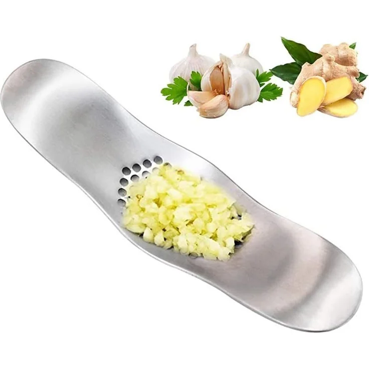 FELIXLEO Knoblauchpresse Edelstahl 304, rostfrei, einfache Handhabung, für Knoblauch, Ingwer und Zwiebeln
