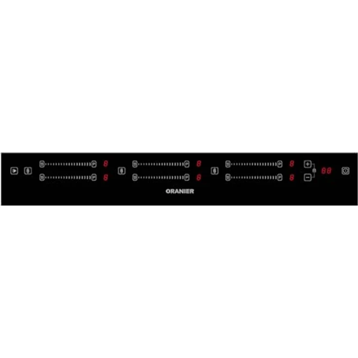 Oranier FLI690, Induktionskochfeld 90 cm autark mit 6 Kochzonen, Brückenschaltung, Multi-Slider Bedienung, 9 Leistungsstufen, Booster und Timer – Bild 2