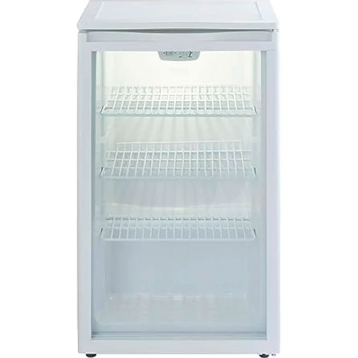 PKM GKS102 Glastür-Kühlschrank | Getränkekühlschrank | 102 Liter | 85 cm hoch | Wechselbarer Türanschlag | Leise Laufleistung | 42 dB – Bild 4