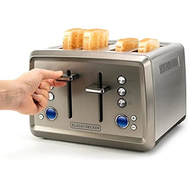 Black+Decker BXTO1960E Toaster, 1960, Edelstahl – Bild 3