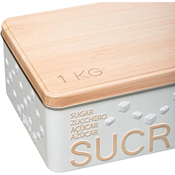 Würfelzuckerdose aus metall "scandinave nature" weiß - 5 five simply smart – Bild 3