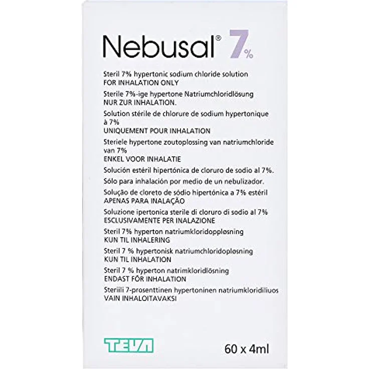 Teva Nebusal 7 %, Inhalator zur Anwendung bei Atemwegserkrankungen, 60X4 ml INL – Bild 2