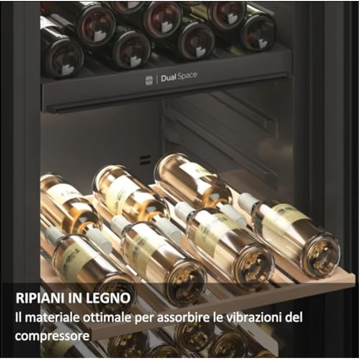 Haier HWS49GA Weinkühlschrank, freistehend, schwarz, 49 Flaschen, Energieklasse F – Bild 6