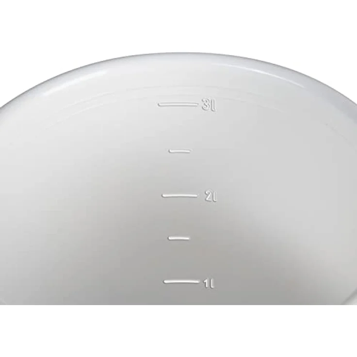 Westmark 2 Milch-/Vorrats-/Futtereimer mit Henkel und Deckel, Füllvermögen: 2 L und 3 L, Kunststoff, Maxi, Weiß, 237922E7 – Bild 3