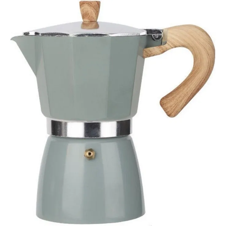 Coonoor Espressokocher, traditioneller Kaffeebereiter für Gas-, Elektro- und Ceran-Herde, kompakt für zu Hause und unterwegs