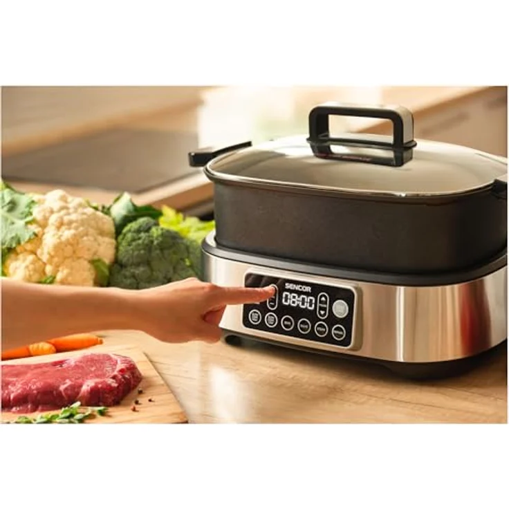 SENCOR Multifunktions-Slowcooker und Grill SPR 6300BK, Multikocher – Bild 4